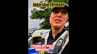 Aldershot Protest  Extreme left meet opposition in Numbers [upl. by Enyaj]