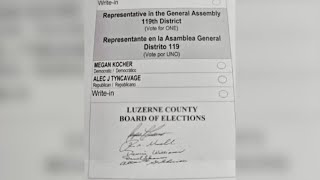 Mailin ballots with misspelling being reissued in Luzerne County [upl. by Odnalor]