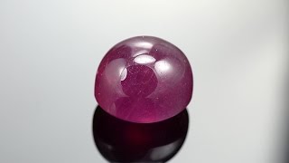 Heated lead glass filled ruby Натуральный рубин  облагорожен [upl. by Fleur]