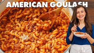 Easy OnePot American Goulash  Ultimate Comfort Food [upl. by Ali906]