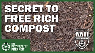 WWIII Victory Garden Tom Bartels Shares the Secret to Leaf Compost [upl. by Adnahsed]