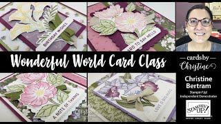 Wonderful World Card Class with Cards by Christine [upl. by Killigrew]