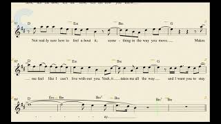 Stay Tenor Saxophone Sheet Music Ekko Rhianna [upl. by Esinet]