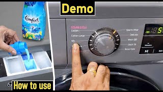 LG Front Load Washing Machine demo  how to use lg front load fully automatic washing machine [upl. by Nylitak]