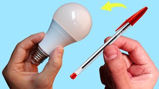 Just Use a Common Pen and Fix All the LED Lamps in Your Home How to Fix or Repair LED Bulbs Easily [upl. by Crutcher159]