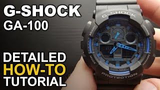 GShock GA 100  Detailed How to Tutorial on Module 5081 [upl. by Trammel]