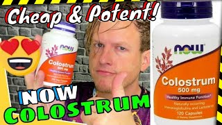 NOW Brand Colostrum The Affordable Capsule for Optimal Health and Wellness [upl. by Enileuqcaj369]