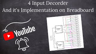 4 to 16 line Decoder and its implementation on Breadboard [upl. by Anig]