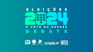 Debate com candidatos à Prefeitura de São Paulo DebateRecordEstadão [upl. by Doughman]