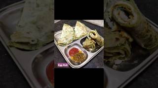 Egg Roll Recipe  Anda Paratha Recipe  Palak Paratha  Hariyali Egg Roll Recipe  Breakfast Recipe [upl. by Haelahk]