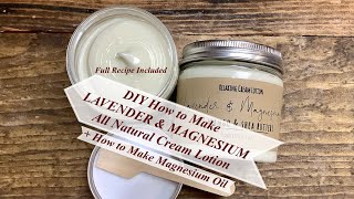 DIY How To Make All Natural LAVENDER amp MAGNESIUM Lotion  Full Recipe Included  Ellen Ruth Soap [upl. by Navis]