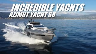 INCREDIBLE YACHTS  AZIMUT YACHT S8 yachting boating [upl. by Ycnej309]