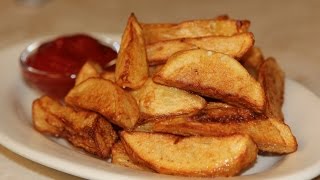 Fried Potato Wedges Recipe  French Fries Recipe [upl. by Ardnauq]