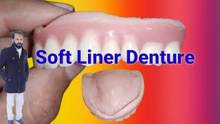 Soft Liner Denture  How to make a soft liner denture Soft Lining by Haider [upl. by Lambard]