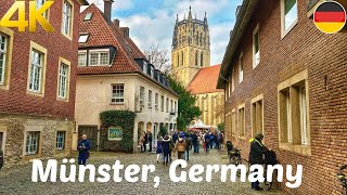 Münster Germany Christmas Market and city walking tour 4K [upl. by Schouten]