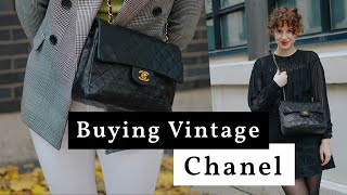 How to Shop for Vintage Luxury Bags  How I Found my 90s Chanel Classic Flap Purse on Poshmark [upl. by Idac]