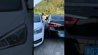 One is more ruthless than the other rural narrow road car meeting skills 😱 viral skills shorts [upl. by Ioved]