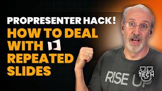 ProPresenter Hack How to deal with repeated slides [upl. by Eiclud]