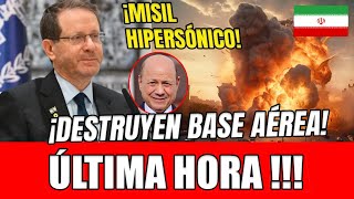 URGENTE YEMEN ANIQUILA BASE AEREA DE ISRAEL CON MISIL HIPERSÓNICO SE UNEN A LA GUERRA por IRAN [upl. by Ahcirt]