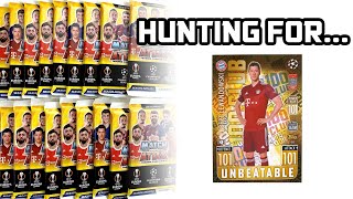 Hunting for LEWANDOWSKI 101  Topps MATCH ATTAX 202122 Pack Opening 20 packs [upl. by Etneciv94]