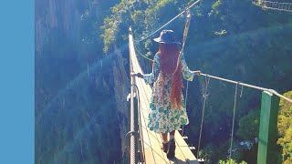 🇿🇼 Mutarazi Falls Nyanga Zimbabwe  Skywalk [upl. by Annelg]