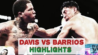 Davis Vs Barrios Highlights Fight highlights boxing sports [upl. by Kone]