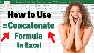 How to use the Concatenate function in Excel  Concatenate Excel Tutorial [upl. by Ponzo297]