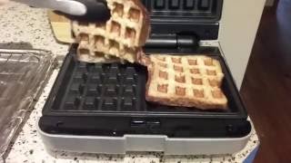 Farberware 2 Slice Waffle MakerWaffled French Toast [upl. by Attenod]