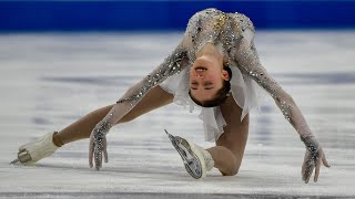 14yearold Isabeau Levito slays audience places 4th in short program at US Championships [upl. by Ciccia]