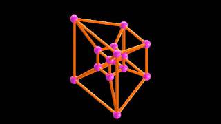 stereographic projection of 4D cube tesseract in Matlab [upl. by Ruperto]