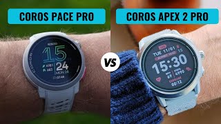 Coros Pace Pro VS COROS APEX 2 Pro [upl. by Ellis]