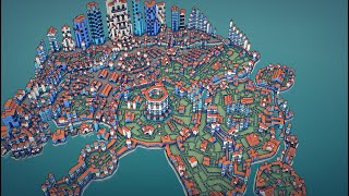 Townscaper Creating Small Towns Timelapse Session 57 [upl. by Lebisor]