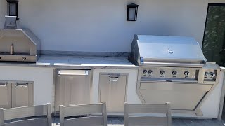 Hestan Grill Cart Island by LA Custom Grill Islands [upl. by Pantheas]