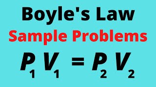 Boyles Law Example Problems [upl. by Phenica]