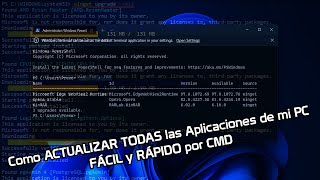 ✅ Como ACTUALIZAR TODAS las Aplicaciones de mi PC FÁCIL y RÁPIDO por CMD [upl. by Aleik252]