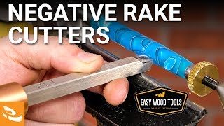 Negative Rake Carbide Cutters by Easy Wood Tools [upl. by Cottrell]