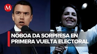 Elecciones presidenciales de Ecuador Luisa González y Daniel Noboa van a segunda vuelta [upl. by Wilburt]