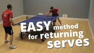 Easy method for returning serves beginner  intermediate level [upl. by Adnahcal]