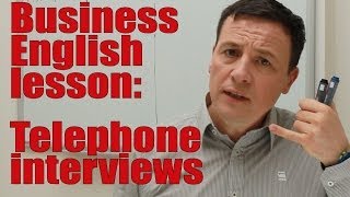 Bewerbungsgespräch am Telefon auf Englisch Business Englisch lernen [upl. by Buff]