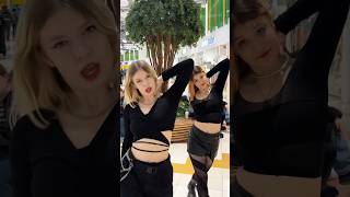 two strangers joined whiplash challenge 😨 whiplash aespa kpop inpublic coverdance dance [upl. by Marris]