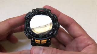 Casio Pro Trek PAG2401 DST Daylight Savings Time [upl. by Martella337]