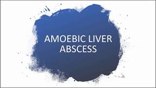 Amoebic Liver Abscess [upl. by Livi]