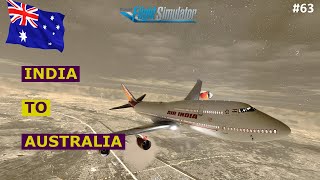 Delhi To Sydney Direct Flight  Air India 302  MSFS 2020 India  FlyEte Pro [upl. by Giff]