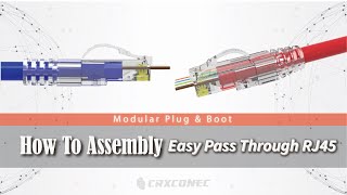 How to make Good Performance Arc Easy Pass Through RJ45 connector [upl. by Rivalee]