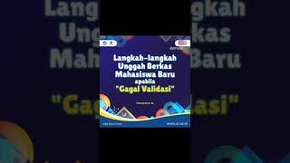 quotGagal Validasiquot Yuk unggah ulang berkasnya di httpsadmisisiautacid [upl. by Hadsall725]