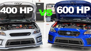 BUILDING A 400hp vs 600hp SUBARU STI BUILD LIST [upl. by Ellednek]