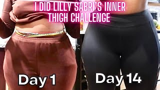 Slimmer Thighs IN 14 days I DID THE SLIM THIGH WORKOUT BY LILLY SABRI [upl. by Edge]