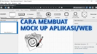 Belajardikamar Cara membuat antarmuka sistemaplikasi dengan mock up [upl. by Darin]