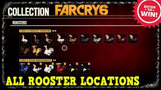 All Rooster Locations in Far Cry 6 Recrooster Trophy  Achievement Guide [upl. by Erickson]