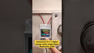 Amicisense 6 in 1 digital single phase energy meter  ModelD522066 amicisense amicikart [upl. by Jara334]